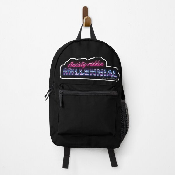 Item preview, Anxiety-ridden millennial in futuristic 80s vibes designed and sold by carmenpexa.