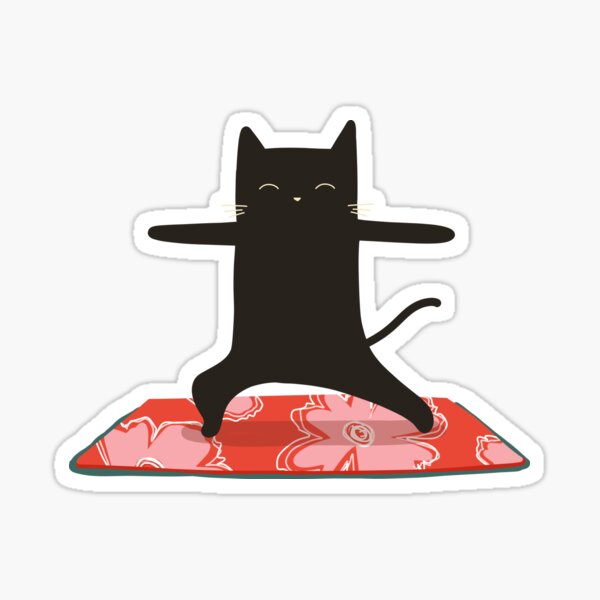 Item preview, Yoga Cat 2 designed and sold by KilkennyCat Art.