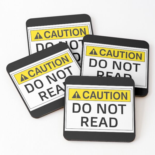 Item preview, CAUTION DO NOT READ designed and sold by CRINGEWORTHY TEES.