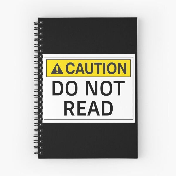 Item preview, CAUTION DO NOT READ designed and sold by CRINGEWORTHY TEES.