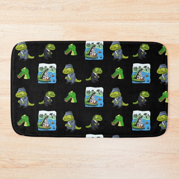 Item preview, Alligator Clipart Cartoon Second Pack In Black designed and sold by LuckyKermit.