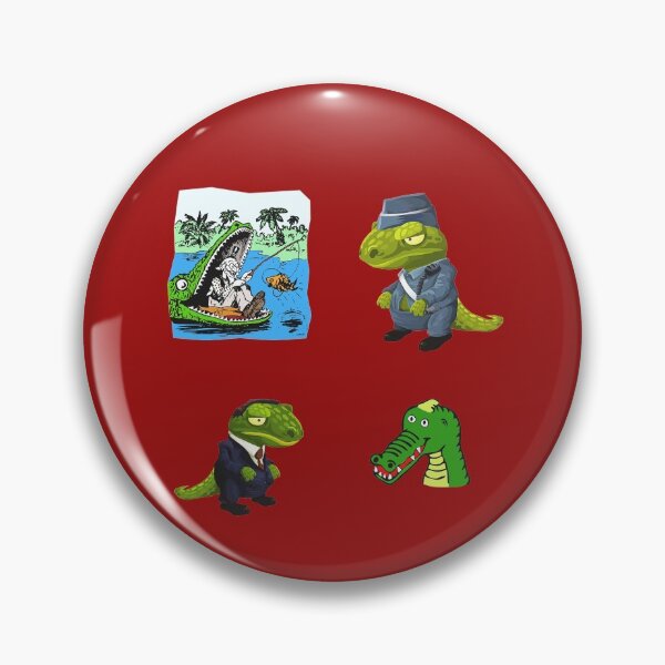 Item preview, Alligator Clipart Cartoon Second Pack In Red designed and sold by LuckyKermit.