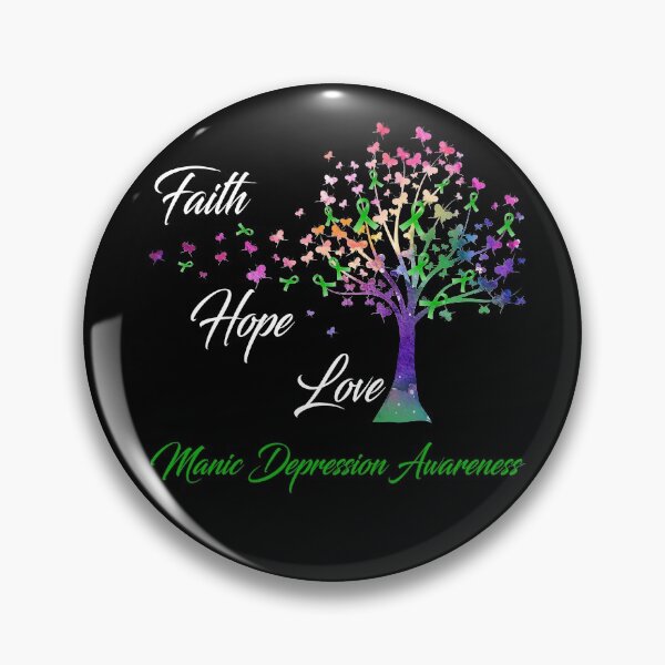 Item preview, Ribbon Tree Faith Hope Love Manic Depression Awareness designed and sold by Tadmab.