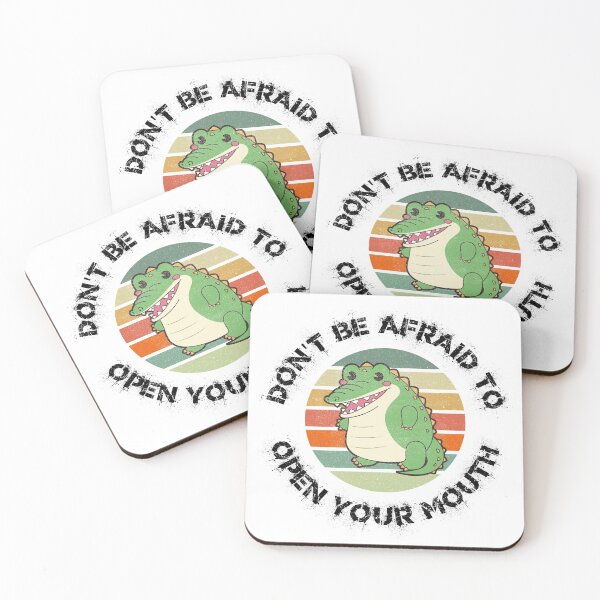 Item preview, Don't Be Afraid To Open Your Mouth Alligator Clipart Sunset designed and sold by LuckyKermit.