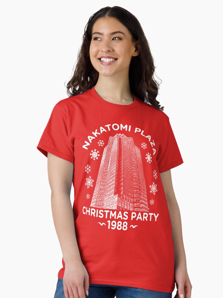Thumbnail 1 of 7, Classic T-Shirt, Nakatomi Christmas Party designed and sold by Retro-Freak.