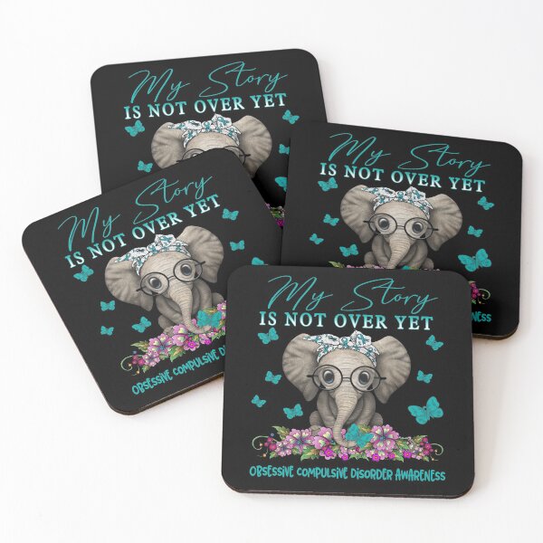 Item preview, Cute Elephant My Story Is Not Over Yet Obsessive Compulsive Disorder Awareness designed and sold by Adropine.