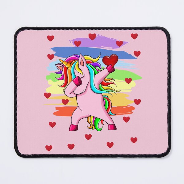Item preview, Dabbing Unicorn Valentine Day Heart designed and sold by GulQari.