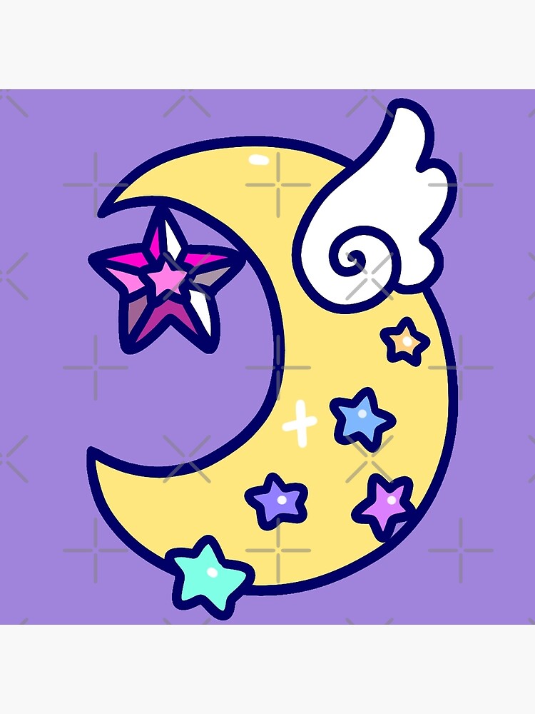 Cute Crescent Moon Sticker for Sale by SaradaBoru