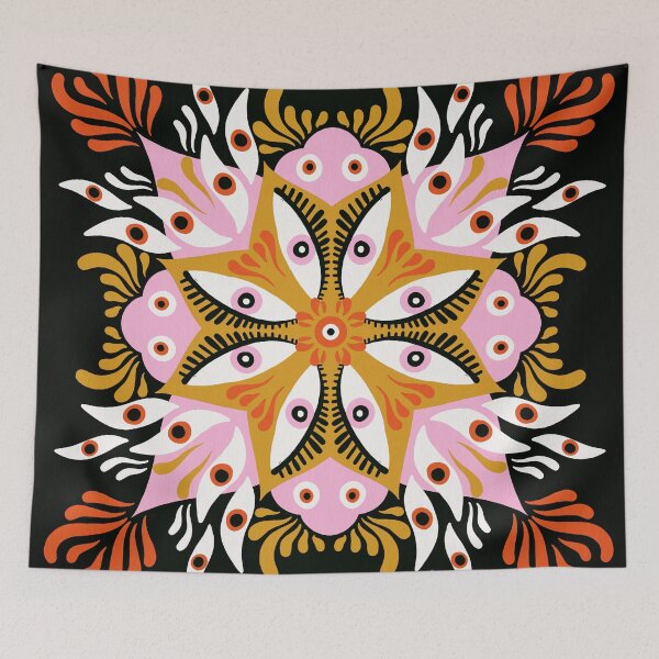 Item preview, Trippy Mandala – Charcoal designed and sold by Cat Coquillette.