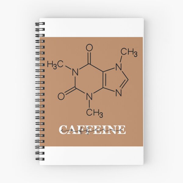 Item preview, Caffeine. Coffee molecule. Biochemistry. Organic Chemistry. Text. Lettering. Brown designed and sold by AnaStickerD.