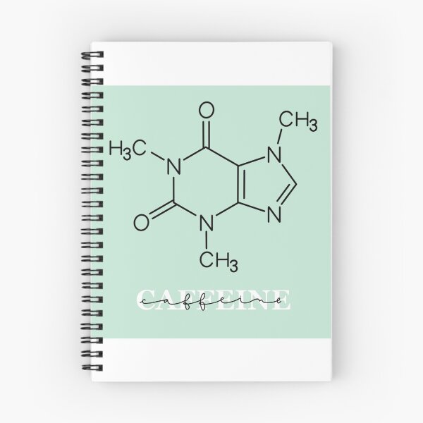 Item preview, Caffeine. Coffee molecule. Biochemistry. Organic Chemistry. Text. Lettering. Green designed and sold by AnaStickerD.
