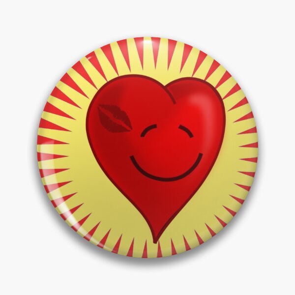 Item preview, SMILEY HAPPY RED HEART - DIGITAL ART  designed and sold by Kwayako.