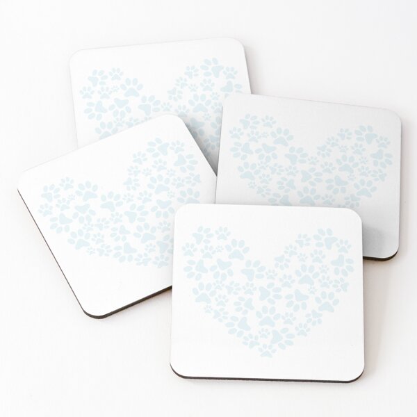 Item preview, Paw Light Cyan Heart designed and sold by medbdj.