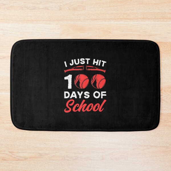 Item preview, I Just Hit 100th Day of School   - Happy 100th Day Of School Celebration - For Teacher and Cool Student - Baseball Fan Sport Lover designed and sold by distractful.