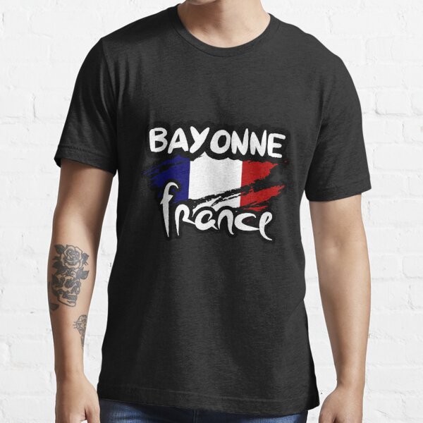 Bayonne, France, Bayonne France Tattoo Style Scripture, French Flag, Bayonne trip souvenir holiday gift Essential T-Shirt