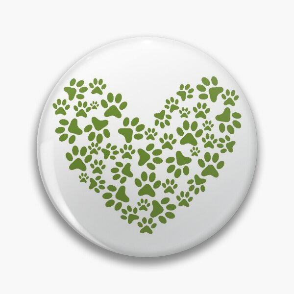 Item preview,  Paw Olive Drab Heart designed and sold by medbdj.