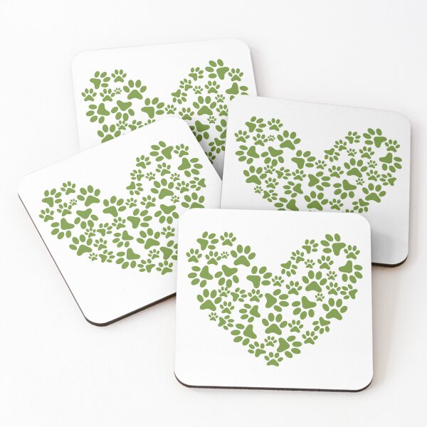 Item preview,  Paw Olive Drab Heart designed and sold by medbdj.