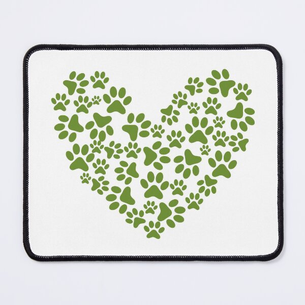 Item preview, Paw Olive Drab Heart designed and sold by medbdj.