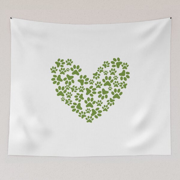 Item preview,  Paw Olive Drab Heart designed and sold by medbdj.