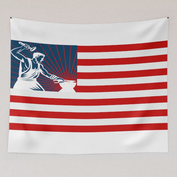 Item preview, Blacksmith's American Flag designed and sold by Freihalt.