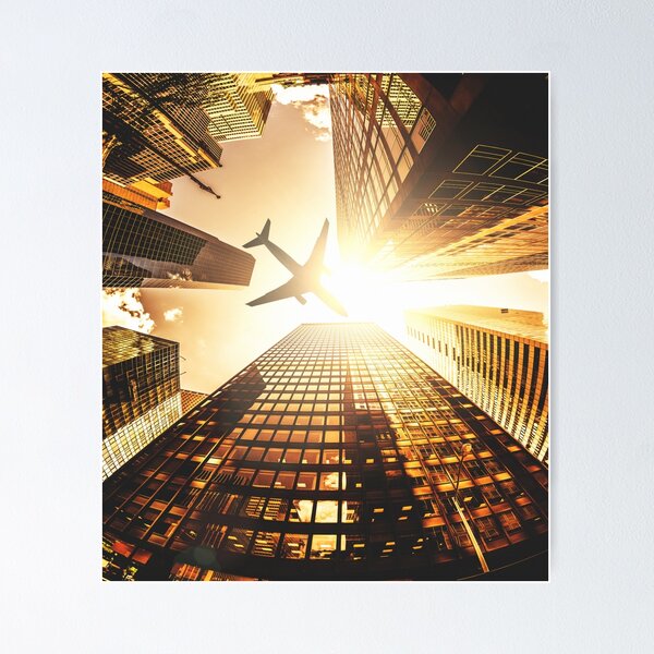 Item preview, airplane in new york city designed and sold by franckreporter.