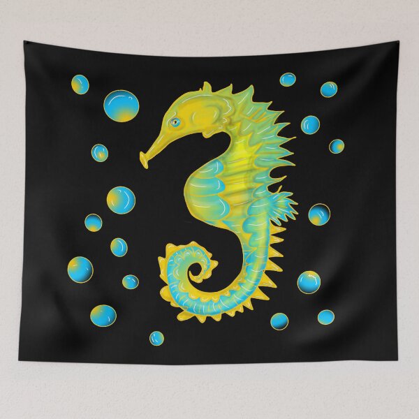 Item preview, Seahorse and bubbles designed and sold by DemonicGloom.