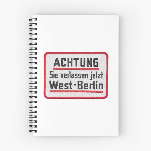 Item preview, Caution! You Are Now Leaving West Berlin embroidered patch  designed and sold by Platform11west.