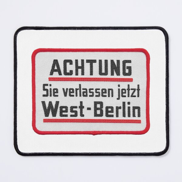 Item preview, Caution! You Are Now Leaving West Berlin embroidered patch  designed and sold by Platform11west.