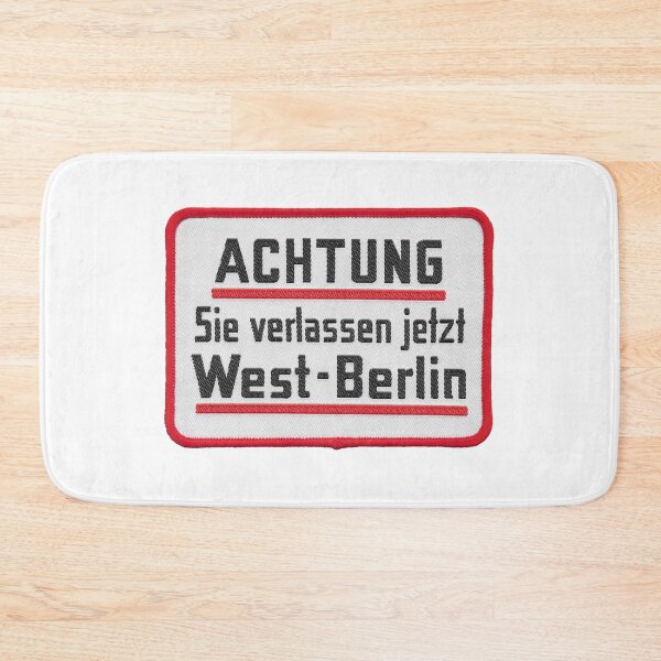 Item preview, Caution! You Are Now Leaving West Berlin embroidered patch  designed and sold by Platform11west.