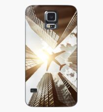Funda/vinilo para Samsung Galaxy avión en la ciudad de nueva york