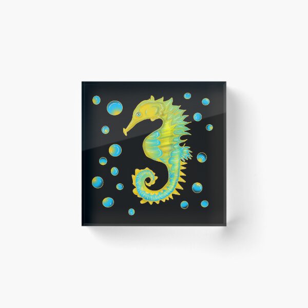 Item preview, Seahorse and bubbles designed and sold by DemonicGloom.
