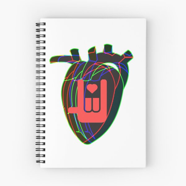 Item preview, Sign Language Retro 80's Valentine Heart designed and sold by speakupandshine.