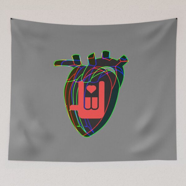 Item preview, Sign Language Retro 80's Valentine Heart designed and sold by speakupandshine.