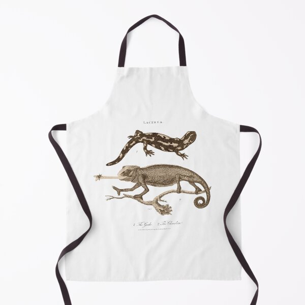 Item preview, Antique Georgian 19th Century Engraving illustration lizard Chameleon Gecko Sepia print designed and sold by CoreImaging.