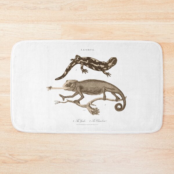 Item preview, Antique Georgian 19th Century Engraving illustration lizard Chameleon Gecko Sepia print designed and sold by CoreImaging.