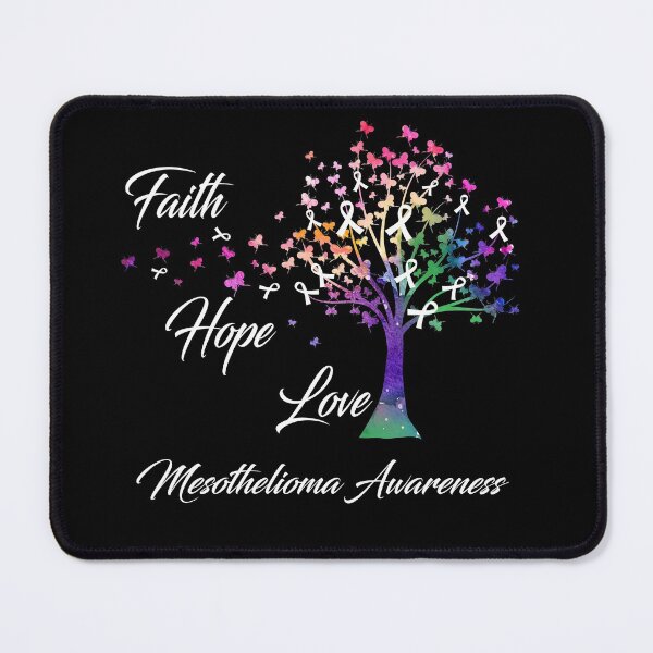Item preview, Ribbon Tree Faith Hope Love Mesothelioma Awareness designed and sold by Tadmab.