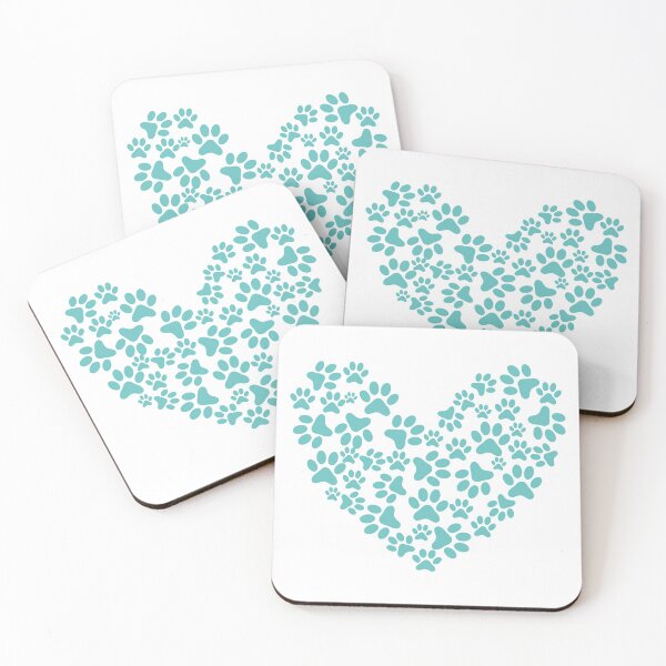 Item preview,  Paw Turquoise Heart designed and sold by medbdj.