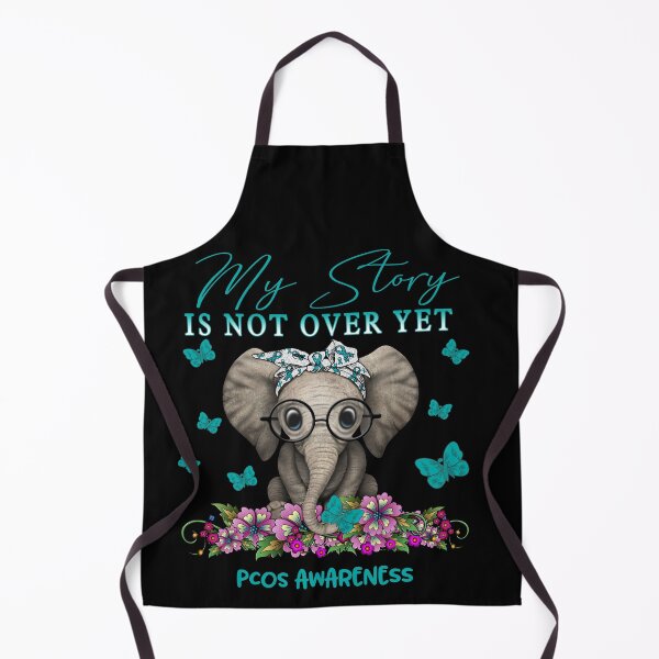 Item preview, Cute Elephant My Story Is Not Over Yet PCOS Awareness designed and sold by Adropine.