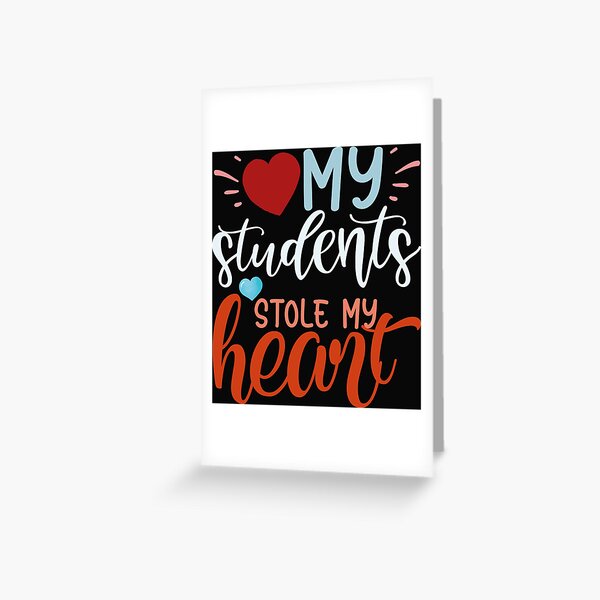 You stole my heart recycled greetings card