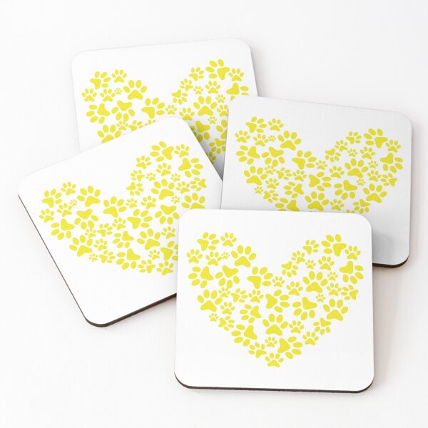 Item preview, Paw Yellow Heart designed and sold by medbdj.