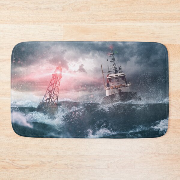Item preview, Ship drives through storm designed and sold by Photo-DesignArt.