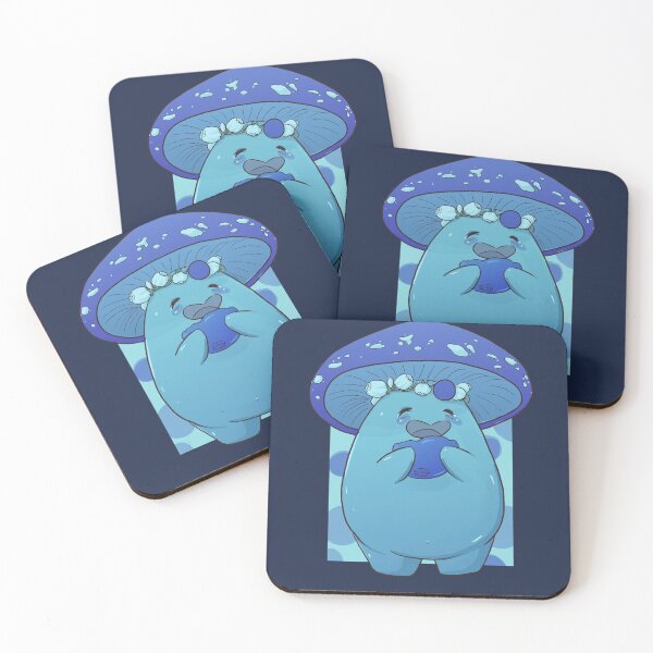 Item preview, Blue berry Mushroom - Cute Mushroom Kawaii Design designed and sold by Faerin.paints.