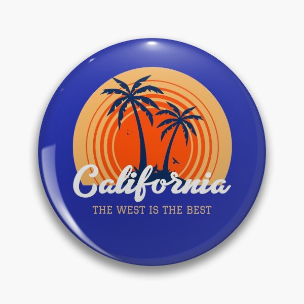 Item preview, Cool California CA Retro Palm Tree Sun Gift  designed and sold by LADistrictGarb.