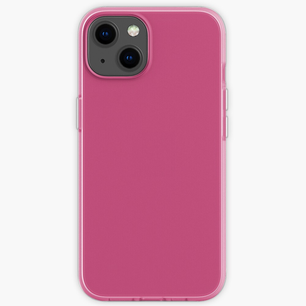 Fuchsia Rose Pink Color By Addup Plain Solid Pink Color Shades Iphone Case By Addup Redbubble