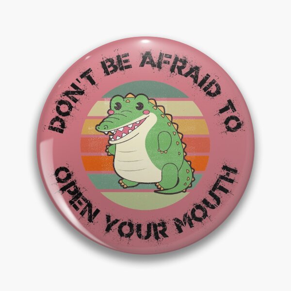 Item preview, Don't Be Afraid To Open Your Mouth Alligator Clipart Sunset In Pink designed and sold by LuckyKermit.