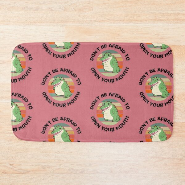 Item preview, Don't Be Afraid To Open Your Mouth Alligator Clipart Sunset In Pink designed and sold by LuckyKermit.