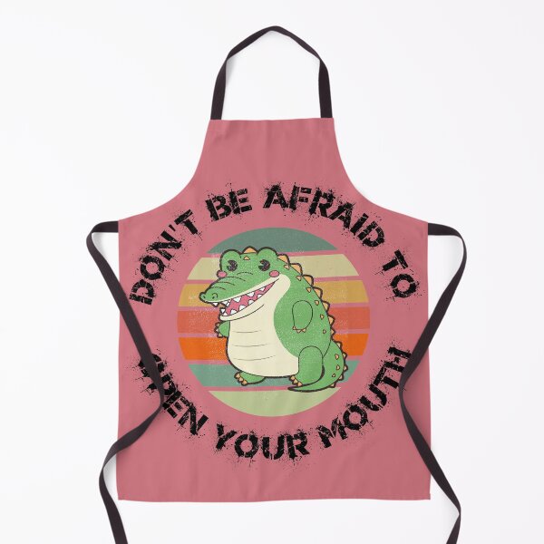 Item preview, Don't Be Afraid To Open Your Mouth Alligator Clipart Sunset In Pink designed and sold by LuckyKermit.
