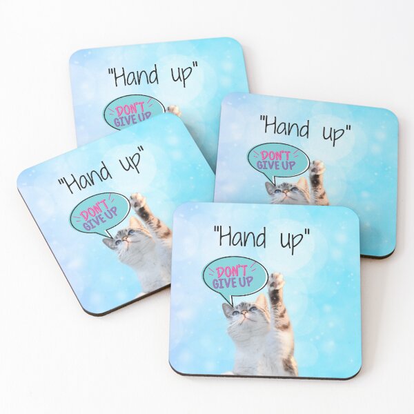 Item preview, Cat Hand up Quote designed and sold by BYNANA80.