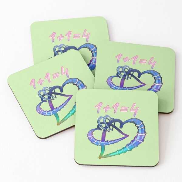 Item preview, Double luck: 1+1=4 rainbow parents children twins designed and sold by kikidu21.