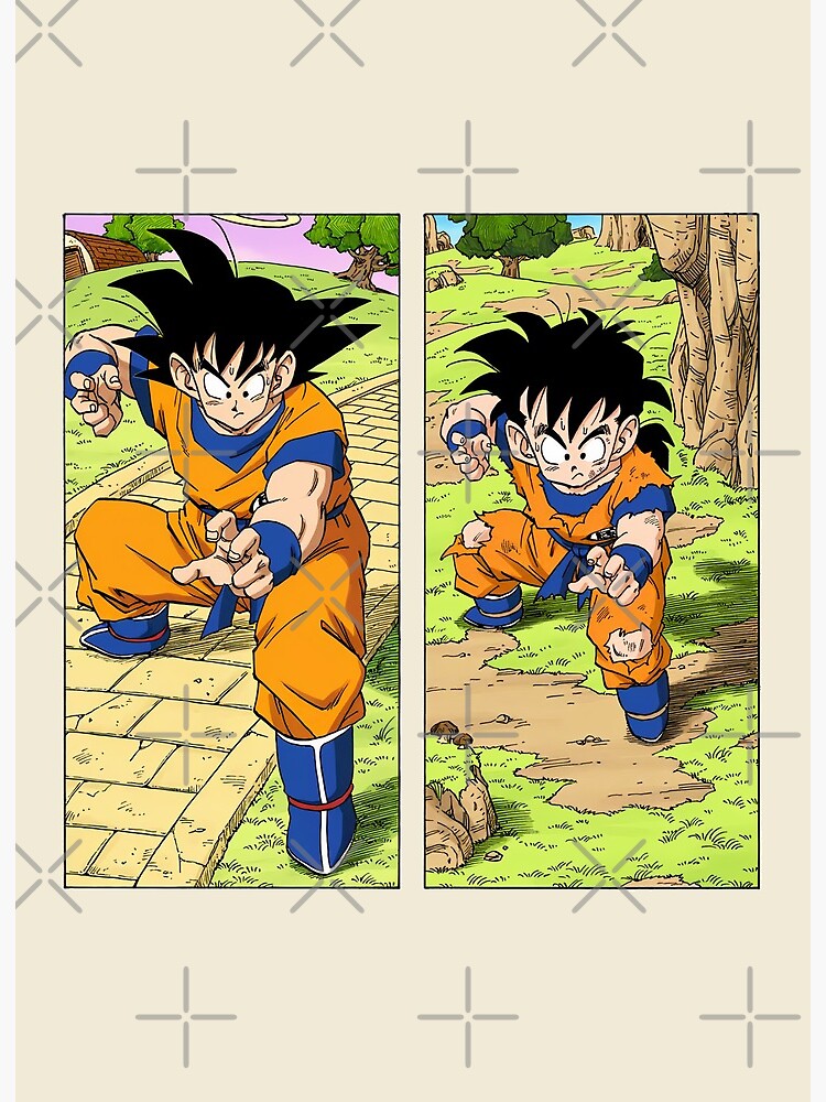 Goku and Gohan Manga Art Board Print for Sale by SenorFiredude